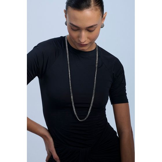 Colar Mini Royal Longo Classics Prata Boho